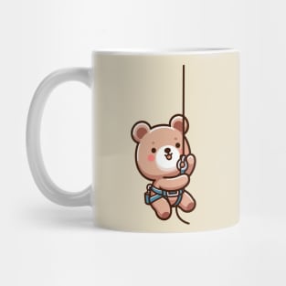 Cute bear Abseiling Mug